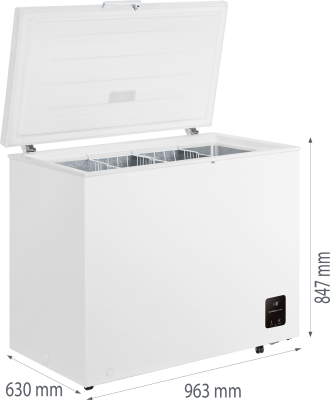 Gorenje Freezer | FH25EAW | Energy efficiency class E | Chest | Free standing | Height 84.7 cm | Total net capacity 248 L | White
