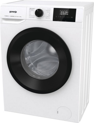 Gorenje Washing machine | W3NGPI72SBS | Energy efficiency class B | Front loading | Washing capacity 7 kg | 1200 RPM | Depth 43.5 cm | Width 59.5 cm | Display | LCD | Steam function