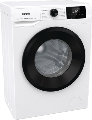 Gorenje Washing Machine | W3NGPI62SBS | Energy efficiency class B | Front loading | Washing capacity 6 kg | 1200 RPM | Depth 47 cm | Width 60 cm | LCD | Steam function