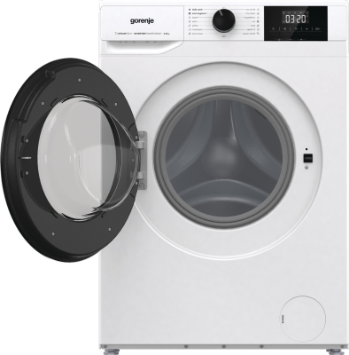 Gorenje Washing Machine | W3NGPI62SBS | Energy efficiency class B | Front loading | Washing capacity 6 kg | 1200 RPM | Depth 47 cm | Width 60 cm | LCD | Steam function