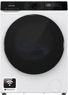 Gorenje Washing Machine with Dryer | WD2PA1X64ADW | Energy efficiency class A / D | Front loading | Washing capacity 10.5 kg | 1400 RPM | Depth 59 cm | Width 60 cm | Display | LED | Drying system | Drying capacity 6 kg | Steam func