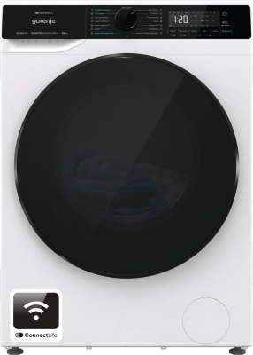 Gorenje Washing Machine with Dryer | WD2PA964ADW | Energy efficiency class A / D | Front loading | Washing capacity 9 kg | 1400 RPM | Depth 55 cm | Width 60 cm | Display | LED | Drying system | Drying capacity 6 kg | Steam function