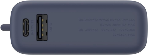 Xiaomi 33W Power Bank (Integrated Cable) | 10000 mAh | USB-C | Ice Blue