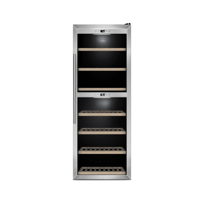 Caso | Wine Cooler | WineComfort 1260 Smart | Energy efficiency class G | Free standing | Bottles capacity 126 | Stainless steel / Black