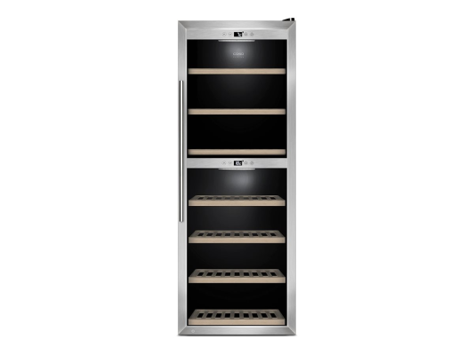 Caso | Wine Cooler | WineComfort 1260 Smart | Energy efficiency class G | Free standing | Bottles capacity 126 | Stainless steel / Black