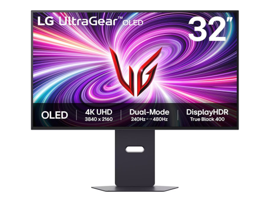LG | 32GS95UV-B | 32 " | OLED | 16:9 | 240 Hz | 0.03 ms | 3840 x 2160 pixels | 275 cd / m² | HDMI ports quantity 2