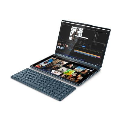 Lenovo Yoga Book 9 14IAH10 | Tidal Teal | 2x14 " | OLED | Touchscreen | 2.8K WQXGA+ | 2880 x 1800 pixels | Intel Core Ultra 7 | 255H | 32 GB | Soldered LPDDR5x | Solid-state drive capacity 1000 GB | Intel Arc 140T GPU | Windows 1