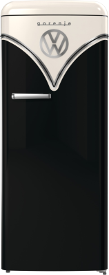 Gorenje Retro Refrigerator | OBRB615DBK | Energy efficiency class D | Free standing | Larder | Height 152.5 cm | Fridge net capacity 225 L | Freezer net capacity 22 L | 38 dB | Black