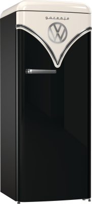 Gorenje Retro Refrigerator | OBRB615DBK | Energy efficiency class D | Free standing | Larder | Height 152.5 cm | Fridge net capacity 225 L | Freezer net capacity 22 L | 38 dB | Black
