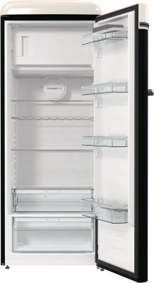 Gorenje Retro Refrigerator | OBRB615DBK | Energy efficiency class D | Free standing | Larder | Height 152.5 cm | Fridge net capacity 225 L | Freezer net capacity 22 L | 38 dB | Black