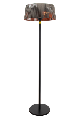 TunaBone Electric Standing Patio Heater, Double clear halogen heating lamps | TB1821SH-01 | Patio heater | 2100 W | Black