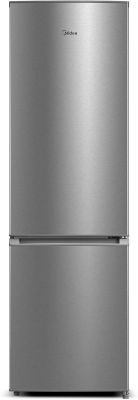 Midea Refrigerator | MERB276FGE02A | Energy efficiency class E | Free standing | Combi | Height 180 cm | No Frost system | Fridge net capacity 199 L | Freezer net capacity 71 L | 41 dB | Stainless steel