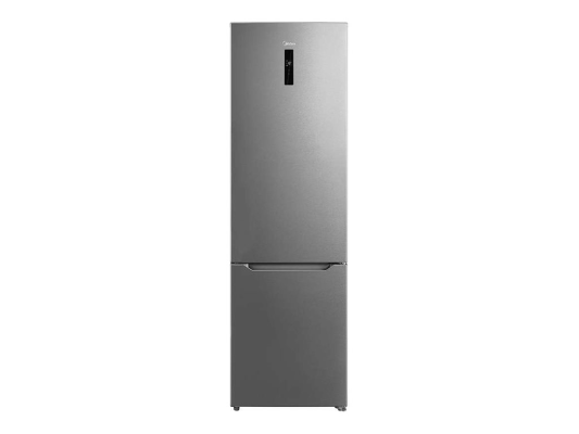 Midea Refrigerator | MDRB489FGE02O | Energy efficiency class E | Free standing | Combi | Height 201 cm | No Frost system | Fridge net capacity 247 L | Freezer net capacity 83 L | Display | 41 dB | Stainless steel