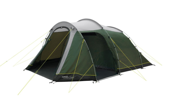 Outwell Two Room Tunnel Tent | Earth 5 Plus | 5 person(s) | Green