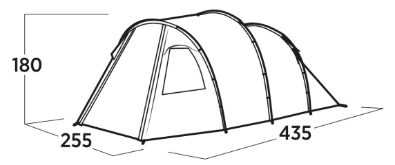 Easy Camp Family tent | Hidra 4 | 4 person(s) | Green