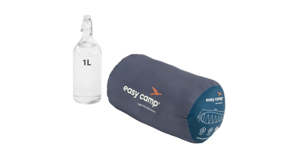 Easy Camp Starling Mummy Blue 8°C | Sleeping Bag | 210 x 75 x 50 cm | -5 to 12 °C | Two-way open-end, autolock