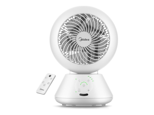 Midea Fan | MDF24JRW TurboForce | Table Fan | White | Number of speeds 5 | Oscillation | Remote control