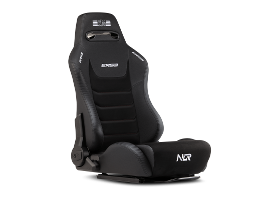 Next Level Racing | Premium PU Leather | Reclining Seat | ERS3 Elite PU Leather & Suede Edition | Black