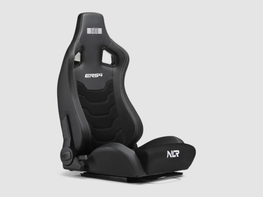 Next Level Racing | PU Leather and Suede | Reclining Seat | ERS4 Elite PU Leather & Suede Edition | Black