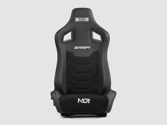 Next Level Racing | PU Leather and Suede | Reclining Seat | ERS4 Elite PU Leather & Suede Edition | Black