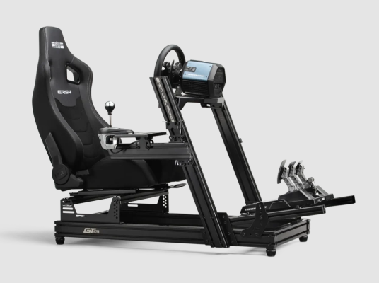 Next Level Racing | PU Leather and Suede | Reclining Seat | ERS4 Elite PU Leather & Suede Edition | Black