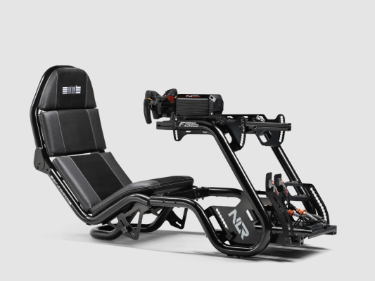 Next Level Racing | Steel | Racing Simulator Cockpit | F-GT Pro Formula and GT Grey Edition | Grey
