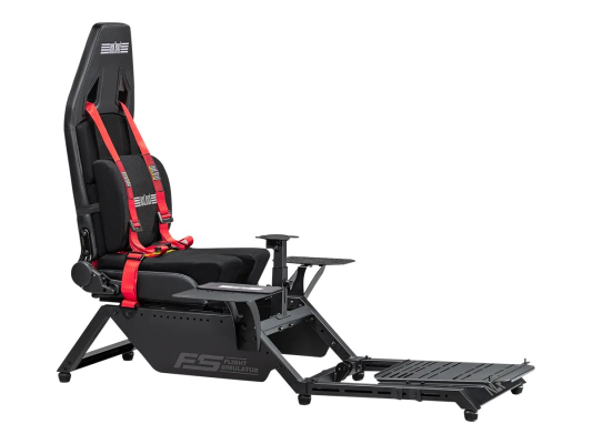 Next Level Racing | Flight Simulator Cockpit | Black and Red