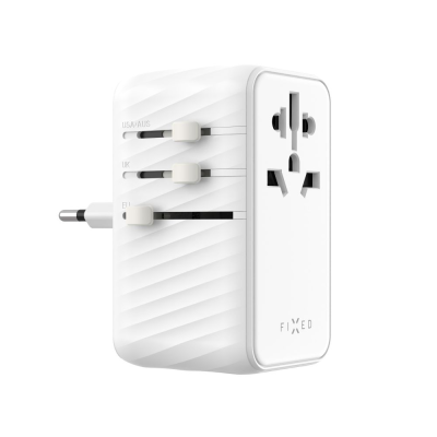 Fixed | Voyager 85W travel adapter for EU, UK and USA / AUS, with 4xUSB-C and 1xUSB output | Adapter