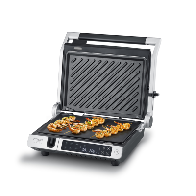 Caso Double Contact Grill with Thermocontrol | SteakMaster Pro | Contact grill | 2000 W | Stainless Steel / Black