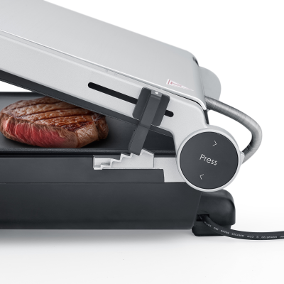 Caso Double Contact Grill with Thermocontrol | SteakMaster Pro | Contact grill | 2000 W | Stainless Steel / Black