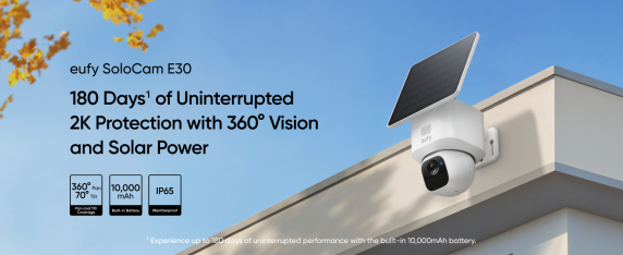 Anker Eufy | Security Camera with Solar Panel | SoloCam E30 | F / 1.6 | IP65 | Micro SD, Max. 128GB