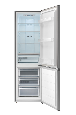 Midea Refrigerator | MDRB380FGE02A | Energy efficiency class E | Free standing | Combi | Height 180 cm | No Frost system | Fridge net capacity 199 L | Freezer net capacity 71 L | 41 dB | Grey