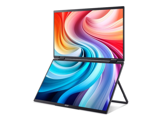 Acer | PD163QBMIUUX PD3 Series | 16 " | IPS | 16:9 | 60 Hz | 8 ms | 2x1920 x 1080 pixels | 250 cd / m² | HDMI ports quantity 1 | Black