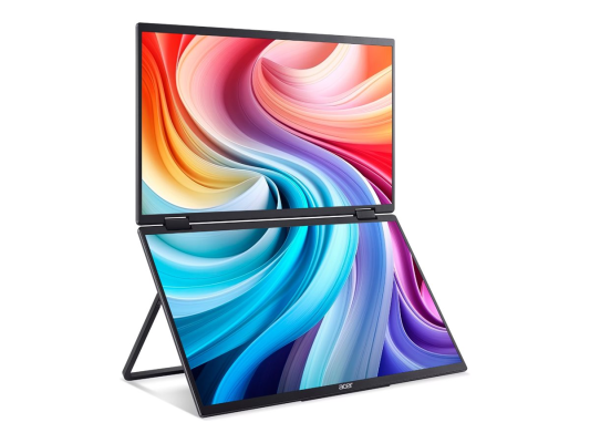 Acer | PD163QBMIUUX PD3 Series | 16 " | IPS | 16:9 | 60 Hz | 8 ms | 2x1920 x 1080 pixels | 250 cd / m² | HDMI ports quantity 1 | Black