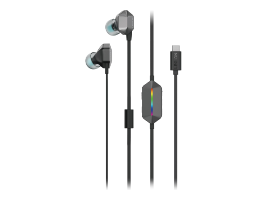 Lenovo RGB Gaming In-Ear Headphones | Legion E510 7.1 | Built-in microphone | Wired | Stormy Gray