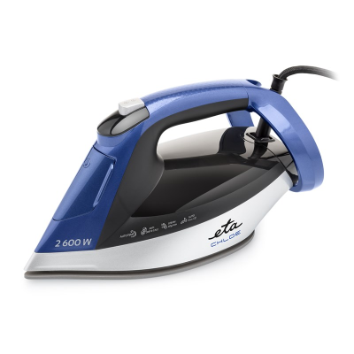 ETA Steam Iron | ETA227690000 Chloe | Steam Iron | 2600 W | Water tank capacity 350 ml | Continuous steam 40 g / min | Silver / Blue