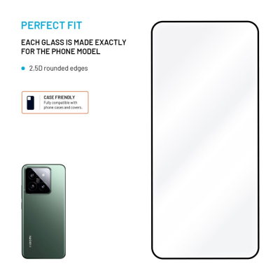 Fixed Screen protector | Xiaomi | 15 | Tempered glass | Black | Full Cover 2.5D