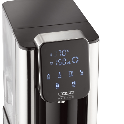Caso Turbo Hot Water Dispenser | Hot 7 | Water Dispenser | 2200-2600 W | 2.7 L | Plastic / Stainless Steel | Black / Stainless Steel