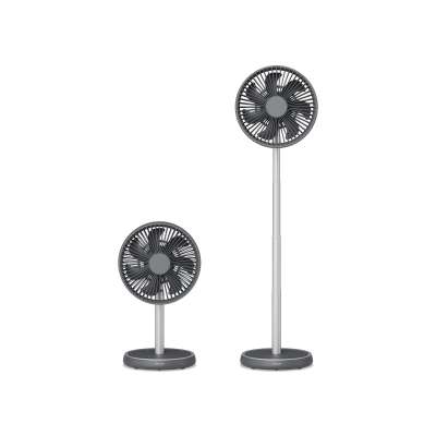 Duux Fan | Rize Flex | Stand Fan | Grey | Diameter 21 cm | Number of speeds 4 | Oscillation | 10 W