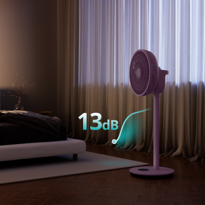 Duux Fan | Whisper Flex 2 | Stand Fan | Levander | Diameter 34 cm | Number of speeds 30 | Oscillation | 2-21.5 W | Remote control