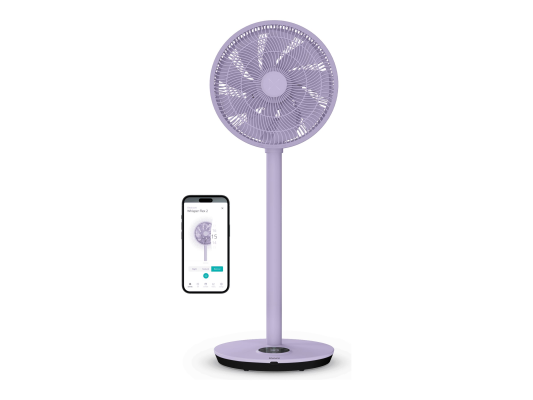 Duux Fan | Whisper Flex 2 | Stand Fan | Levander | Diameter 34 cm | Number of speeds 30 | Oscillation | 2-21.5 W | Remote control