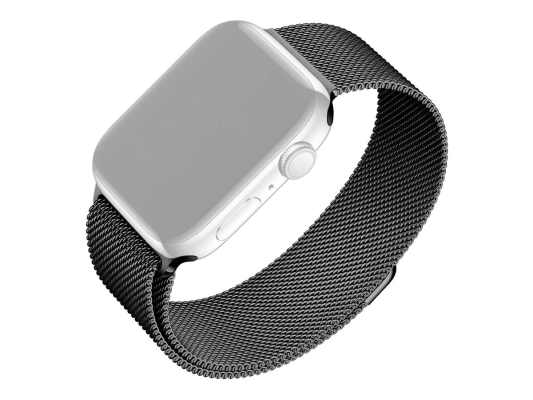 Fixed | Mesh Strap for Apple Watch 42 / 44 / 45 / 46 / 49mm | 42 mm, 44 mm, 45 mm, 46 mm, 49 mm | Black