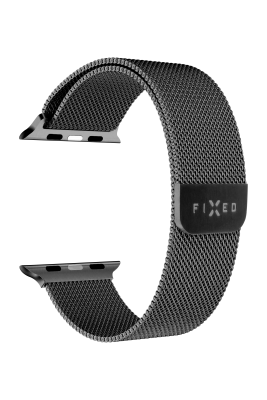 Fixed | Mesh Strap for Apple Watch 42 / 44 / 45 / 46 / 49mm | 42 mm, 44 mm, 45 mm, 46 mm, 49 mm | Black