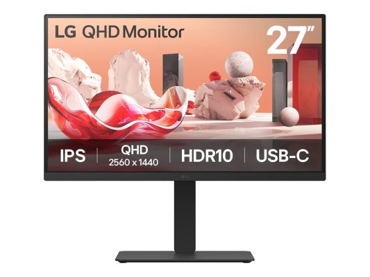 LG | 27BA75QB-B | 27 " | IPS | 16:9 | 100 Hz | 5 ms | 2560 x 1440 pixels | 280 cd / m² | HDMI ports quantity 1 | Black