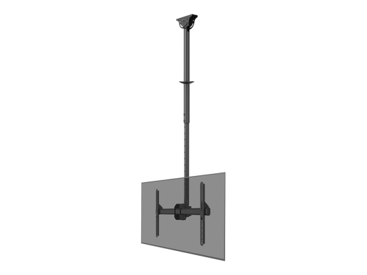 Neomounts CL35-440BL16L Monitor / TV Mount Ceiling | Adjustable Height, Rotate, Tilt, Swivel | 37-70 " | Maximum weight (capacity) 50 kg | Black