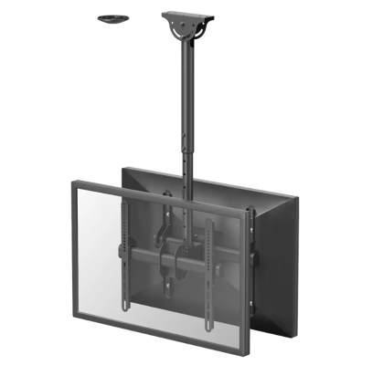 Neomounts NM-C440DBLACK Dual monitor / TV mount ceiling | Adjustable Height, Rotate, Tilt, Swivel | 32-60 " | Maximum weight (capacity) 45 kg | Black