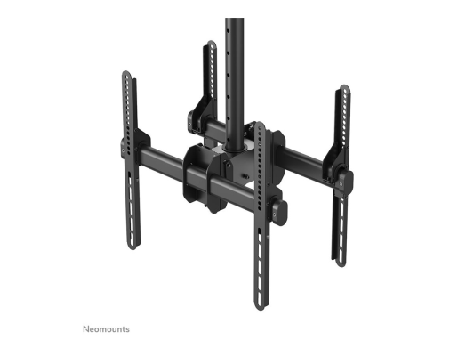 Neomounts NM-C440DBLACK Dual monitor / TV mount ceiling | Adjustable Height, Rotate, Tilt, Swivel | 32-60 " | Maximum weight (capacity) 45 kg | Black
