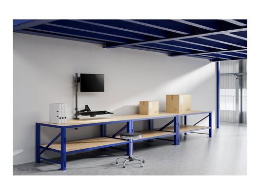 Neomounts Desk Mount | DS90-325BL1 Sit-stand workstation desk | Adjustable Height, Rotate, Tilt, Swivel | 17-32 " | Maximum weight (capacity) 9 kg | Black