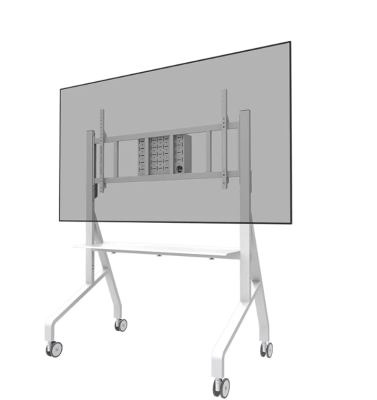 Neomounts Floor stand | FL50-575WH1 TV trolley | Adjustable Height | 65-110 " | Maximum weight (capacity) 125 kg | White