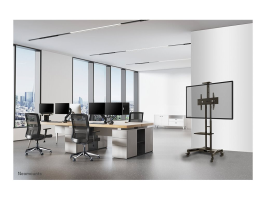 Neomounts Floor stand | NM-M1700BLACK TV trolley | Adjustable Height | 32-75 " | Maximum weight (capacity) 50 kg | Black